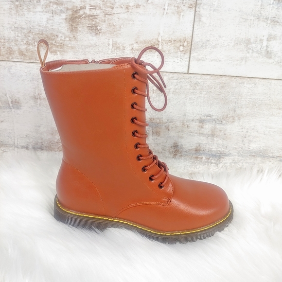 lace up combat booties